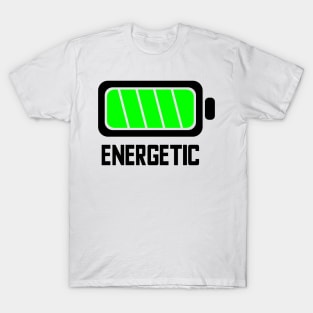 ENERGETIC - Lvl 6 - Battery series - Tired level - E1a T-Shirt